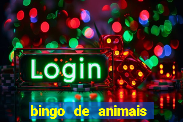 bingo de animais para educa??o infantil