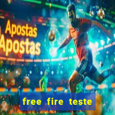 free fire teste grátis jogar agora