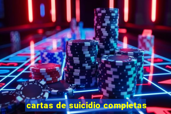 cartas de suicidio completas